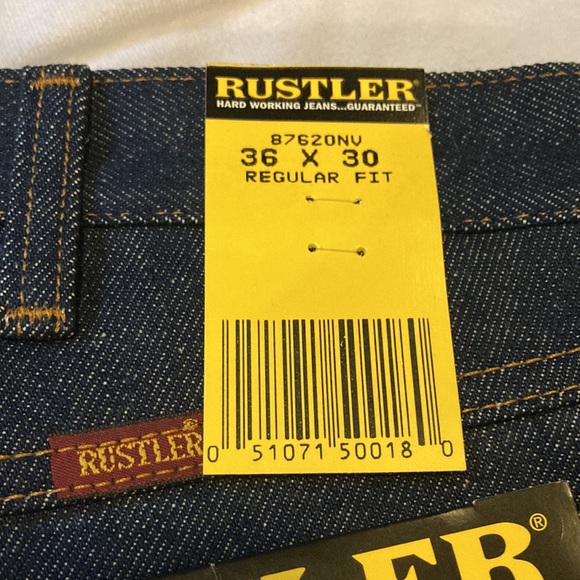 NWT Rustler regular fit bootcut jeans size 36/30 - Picture 4 of 5